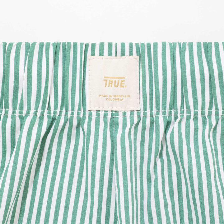 Striped Boxer Pants - Green