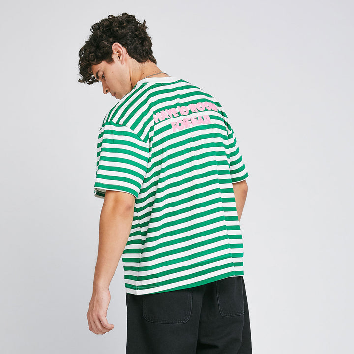 Striped No Fear Tee - Green