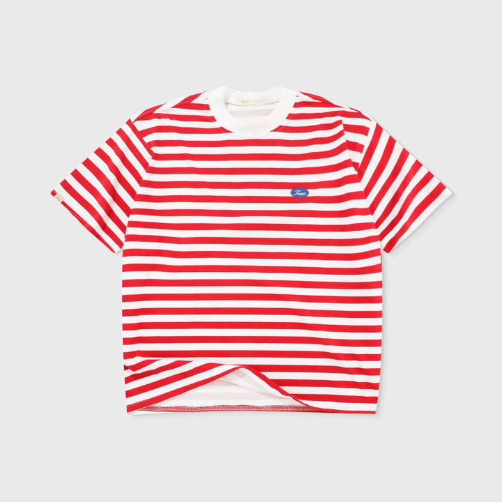 Striped No Fear Tee - Red