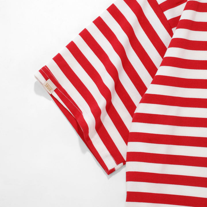 Striped No Fear Tee - Red