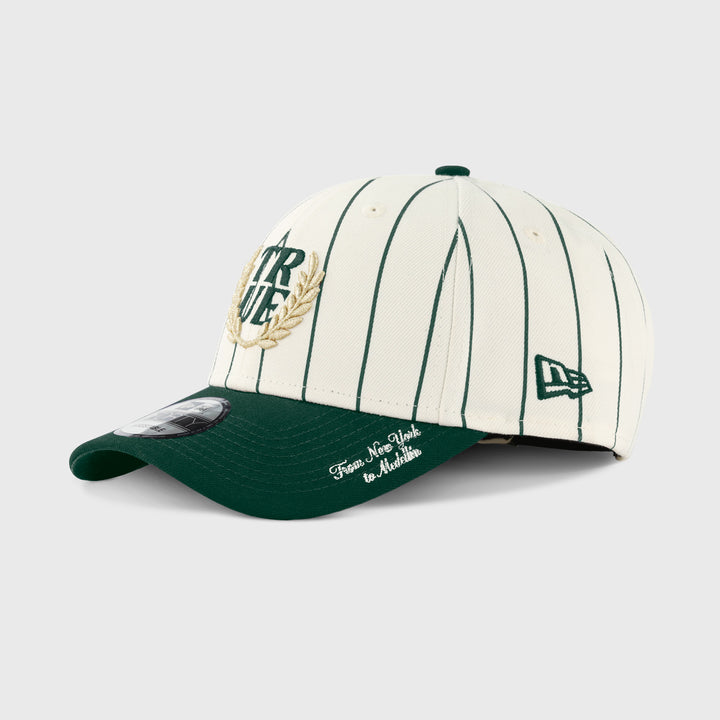 True X New Era 940 Pinstripe Dk Green