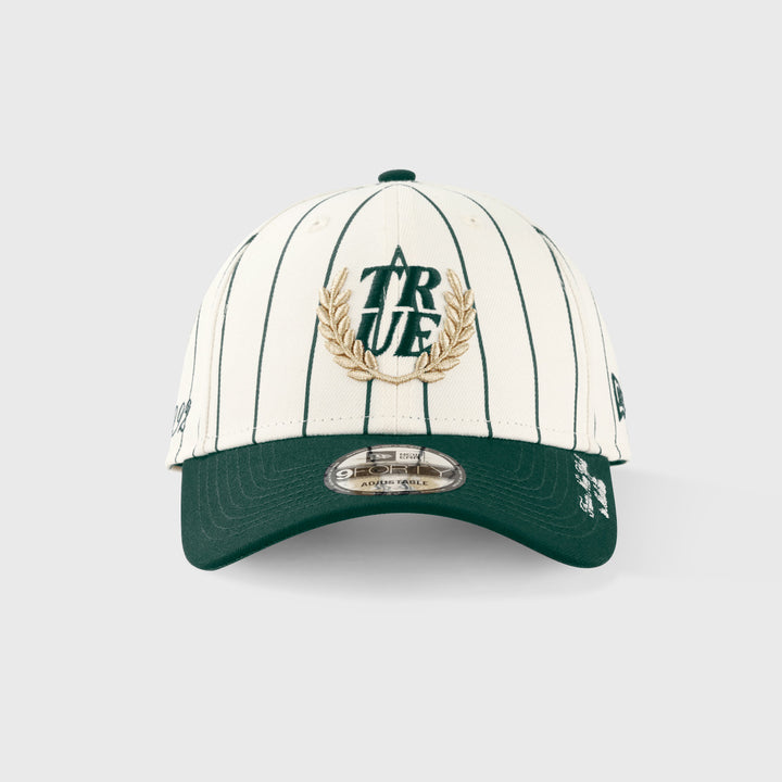 True X New Era 940 Pinstripe Dk Green