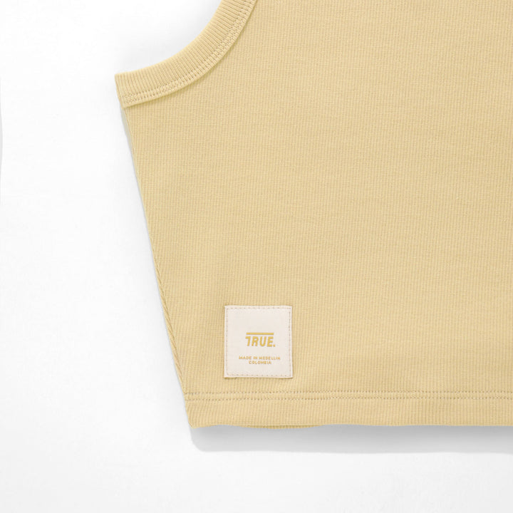 Tank Top En Rib - Camel