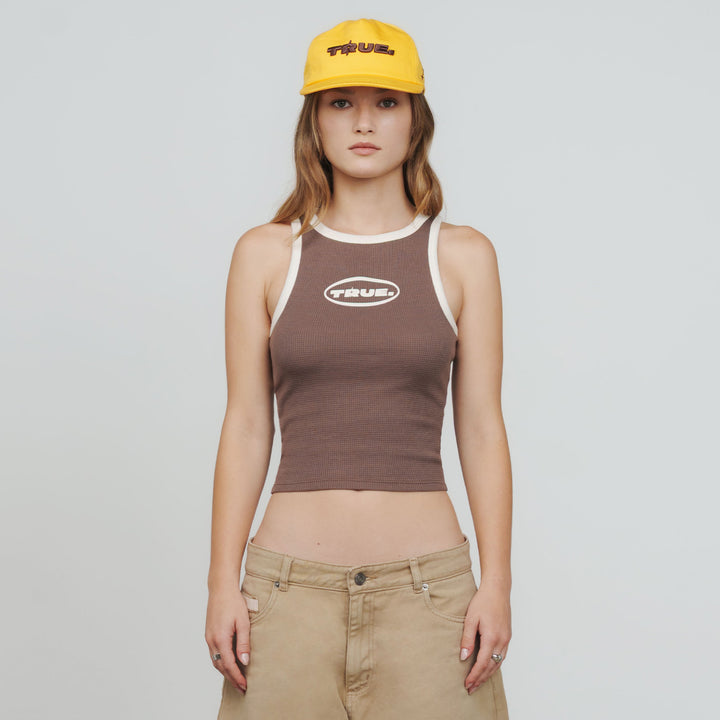 Textured Tank Top - Brown