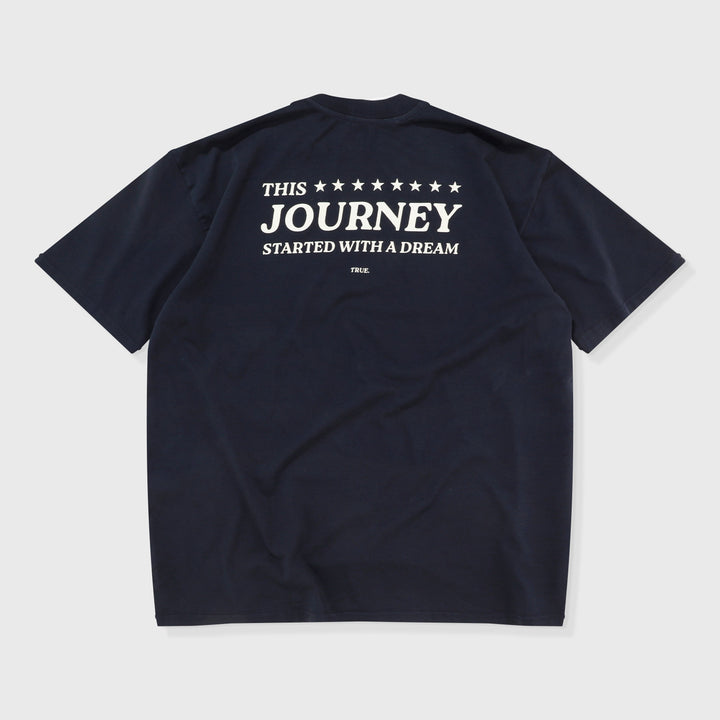 The Journey Oversized T-Shirt - Dark Blue