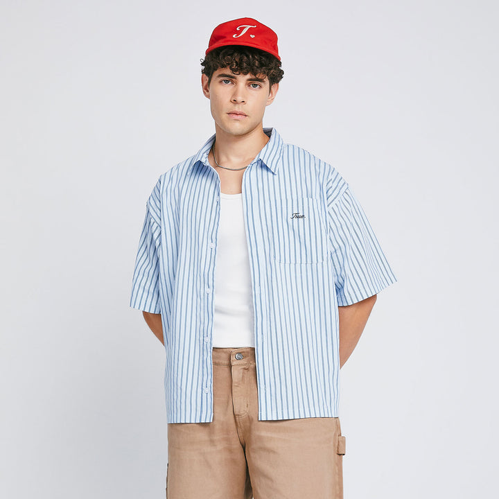 The Journey Striped Shirt - Blue