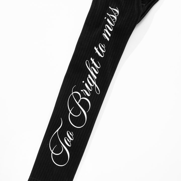 Too Bright LS Bodysuit - Black