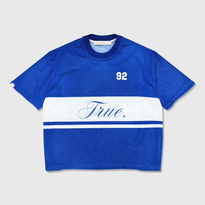 True Mesh Boxy Tee - Blue