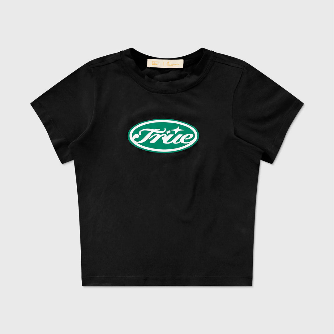 True Stamp Slim Tee - Black/Green