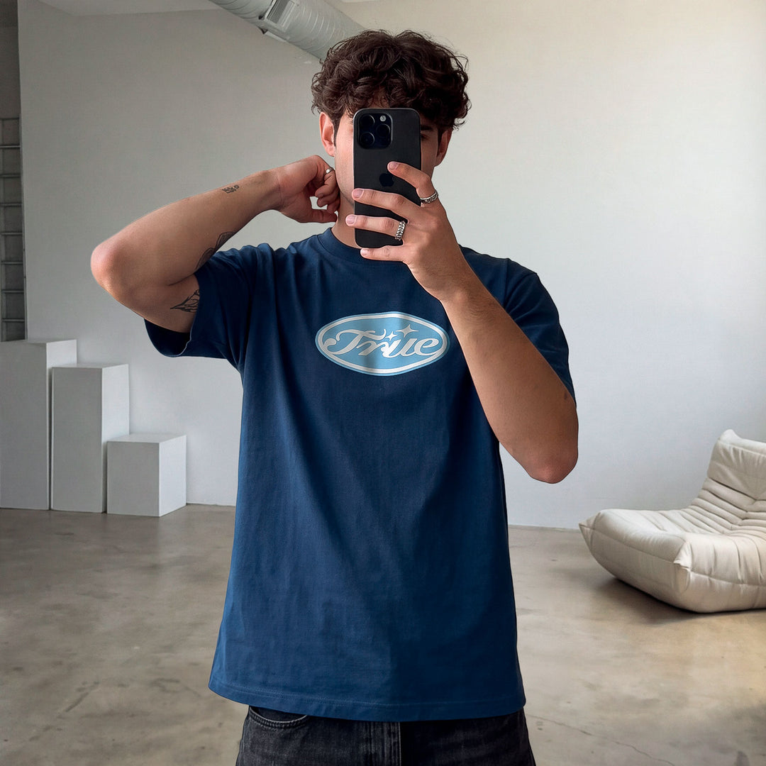 True Stamp T-Shirt - Blue