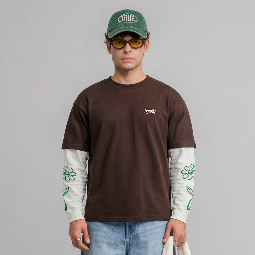 True Way Boxy LS - Brown