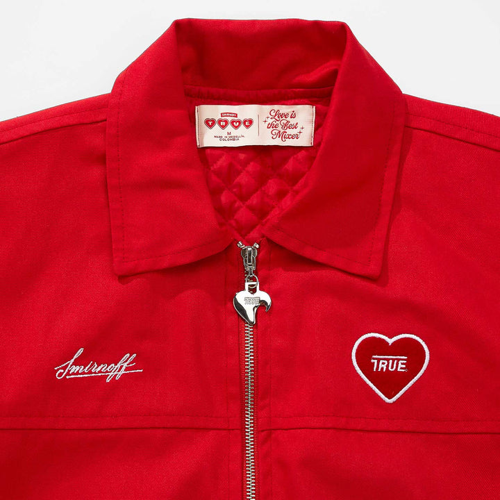 True X Smirnoff Bomber Jacket - Red