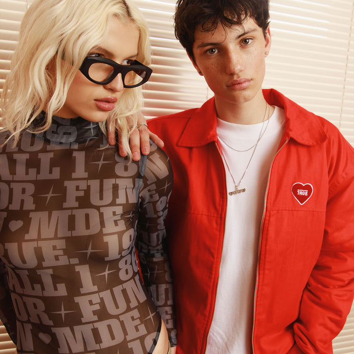 True X Smirnoff Bomber Jacket - Red