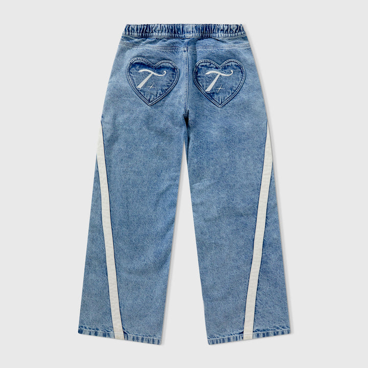 True X Smirnoff Maxi Denim Pants - Blue