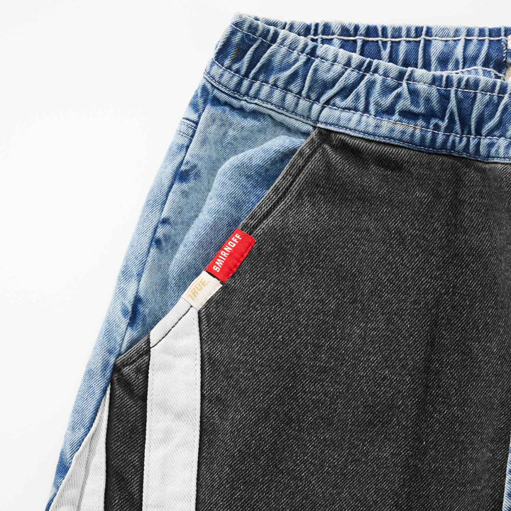 True X Smirnoff Maxi Denim Pants - Blue