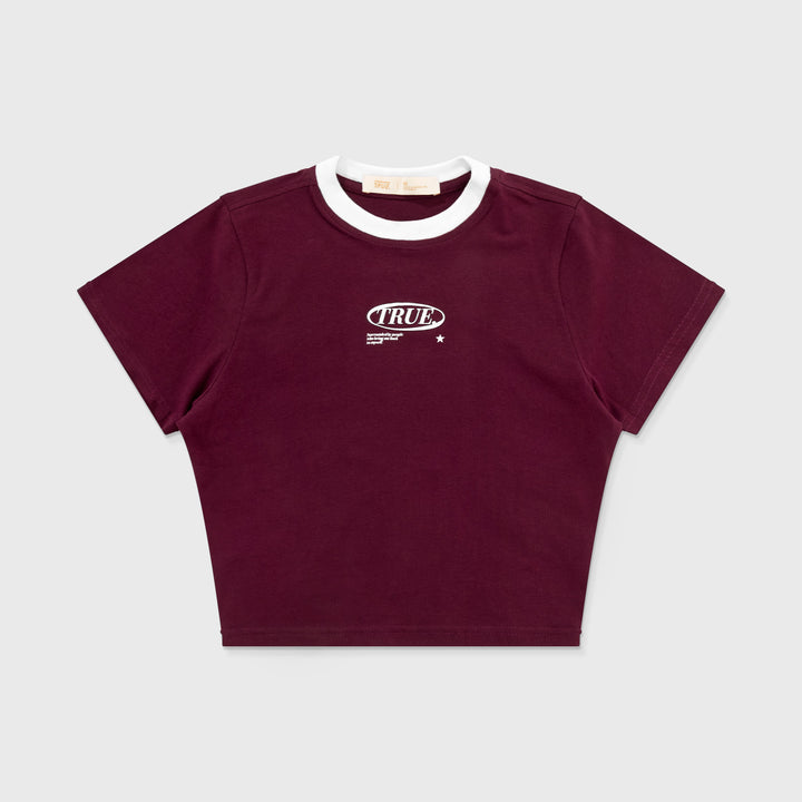 True Lounge Baby Tee - Deep Red