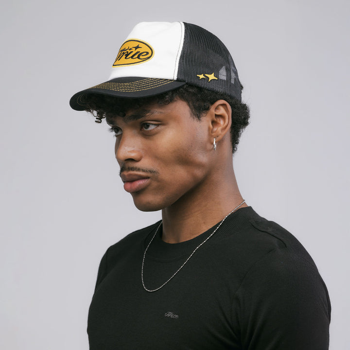 True Stamp Trucker Cap - Black
