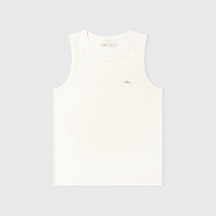 True Texture Sleeveless Tee - White