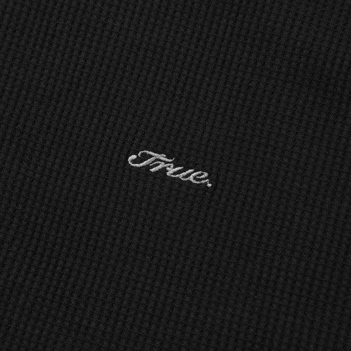 True Texture Sleeveless Tee - Black
