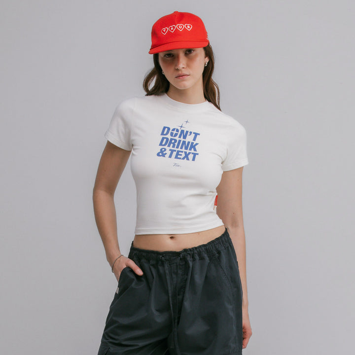 True X Smirnoff Slim Tee - Cream
