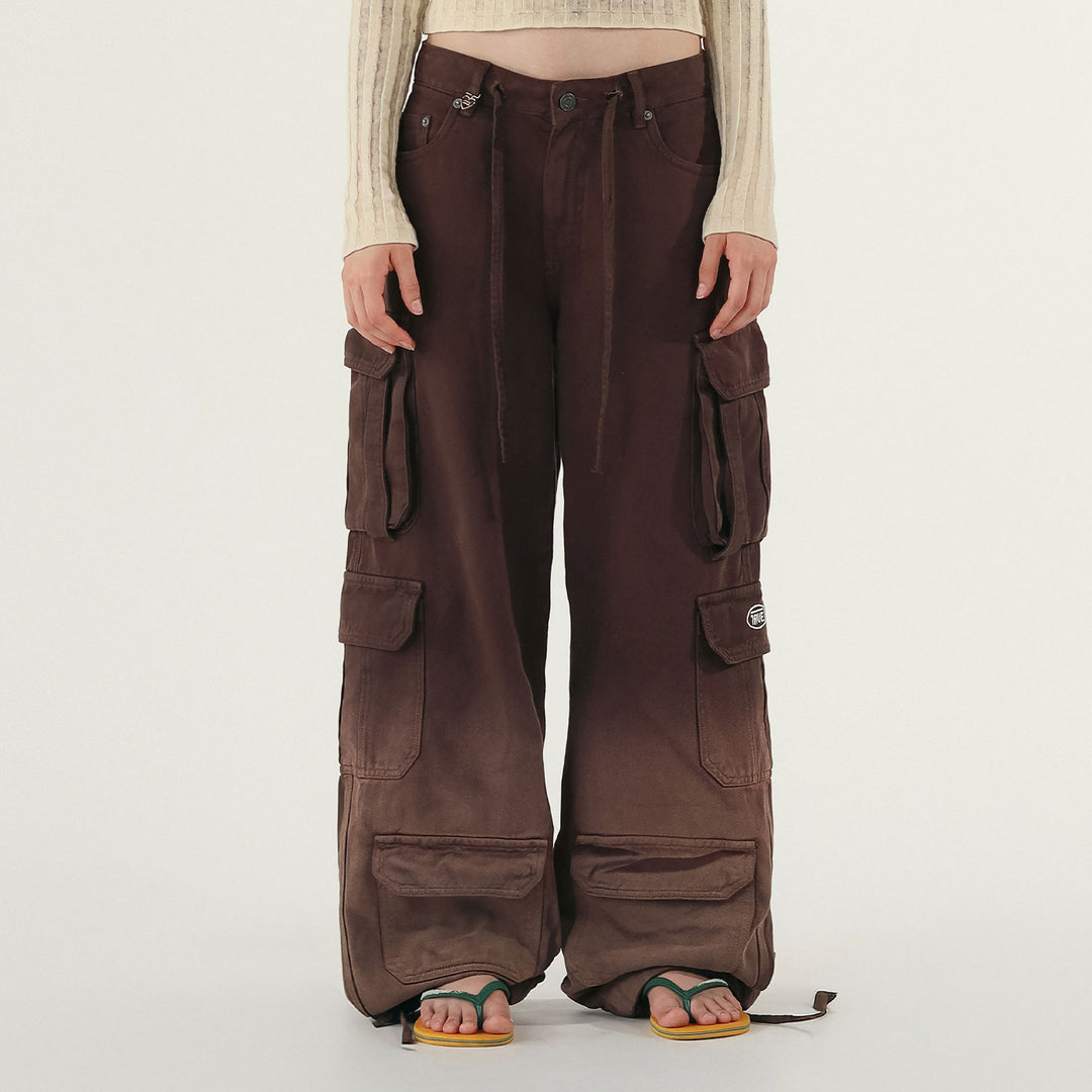 Utility Pocket Cargo Pants - Brown