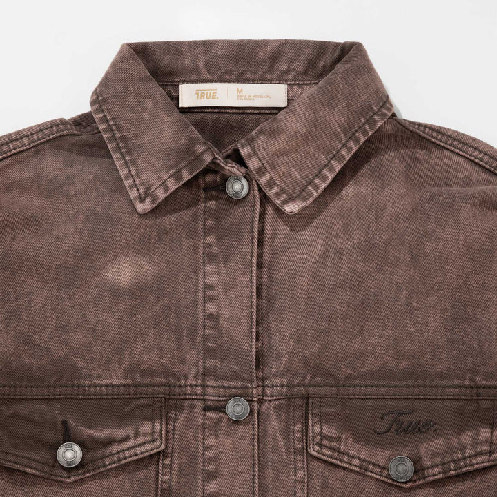 Washed Drill Jacket - Brown