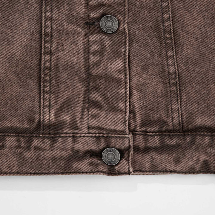 Washed Drill Jacket - Brown