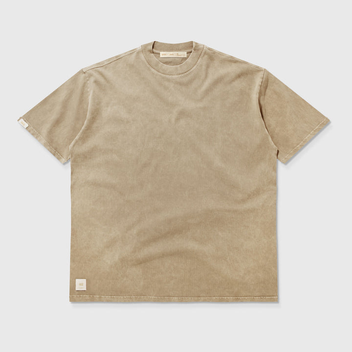 Camiseta Oversized Lavado - Camel