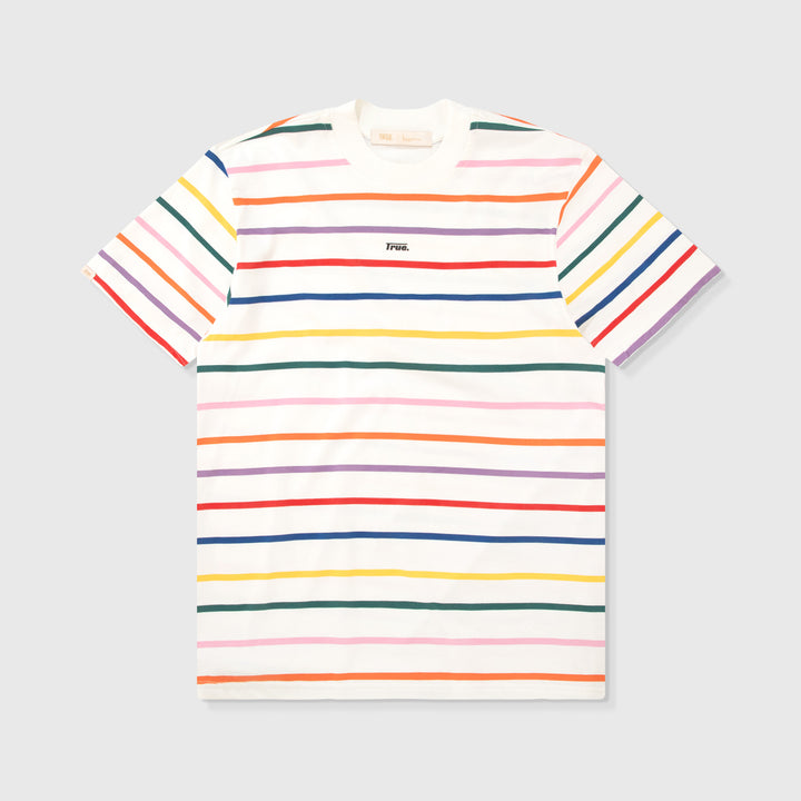 Camiseta Rayas Colors - Crema