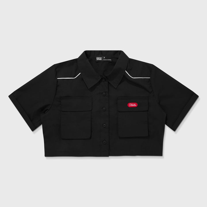 Cropped Shirt Freedom - Black