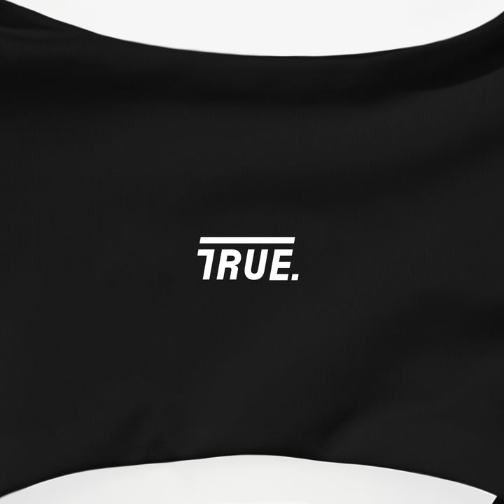 True Logo Cut-Out LS Bodysuit - Black