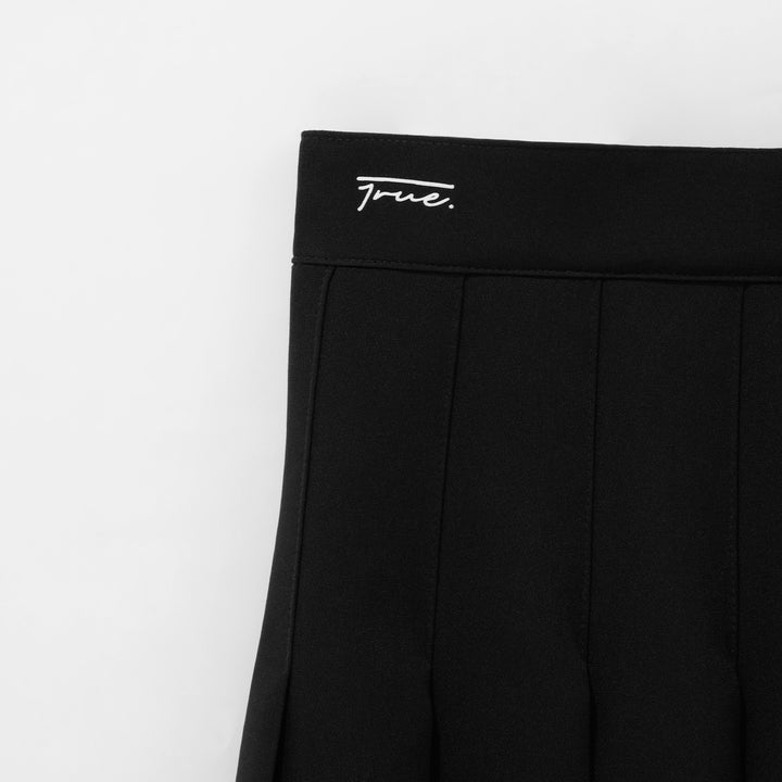 Falda plisada negra