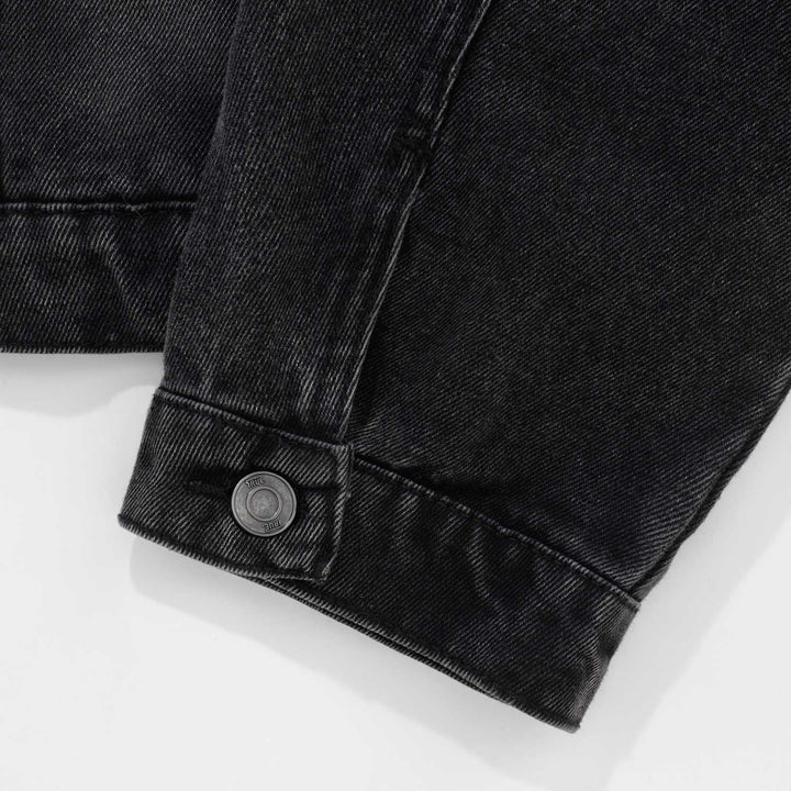 Washed Denim Jacket - Black